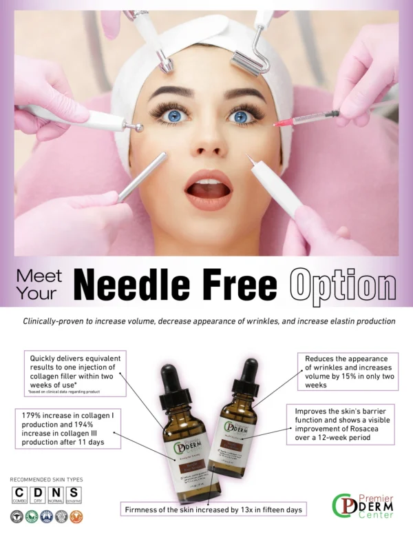 Needle Free Serum | Premier Derm Center PLLC | Houston, TX