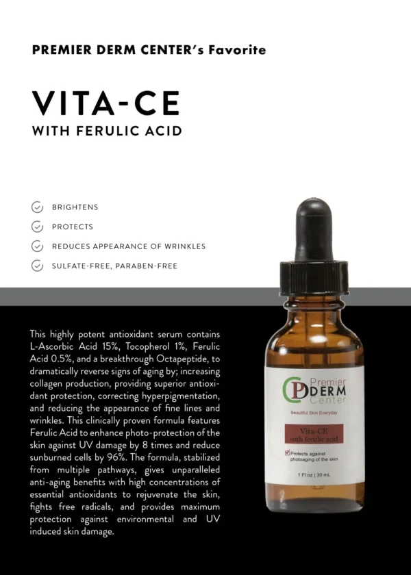 Vita-CE with Ferulic Acid , Premier Derm Center PLLC | Houston, TX