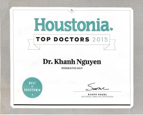 Houstonia Top Doctor award